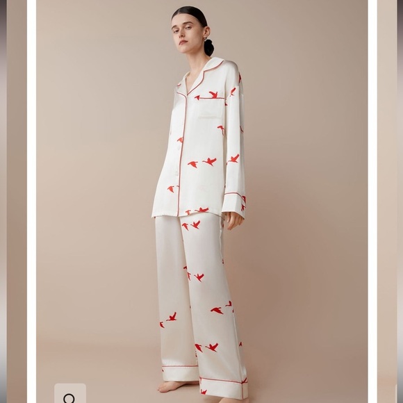 Silkinc Other - SILKINC SWAN GOOSE 100% SILK LOUNGEWEAR PAJAMAS PANTS ONLY
